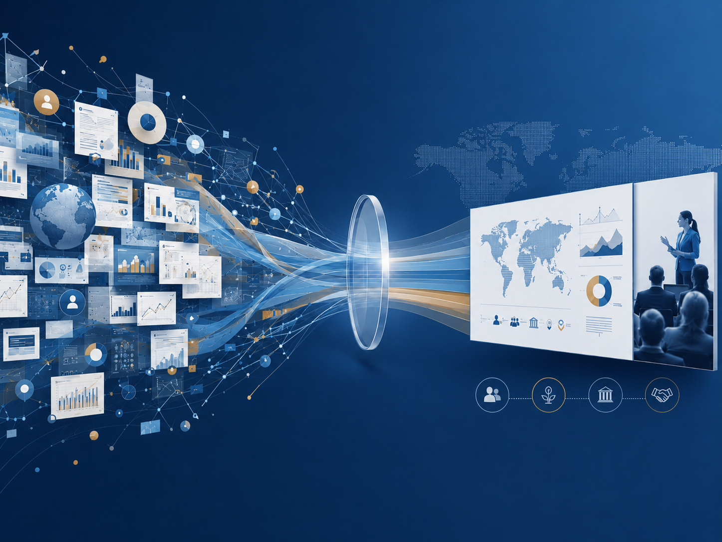 Strategic data visualization and policy infographics